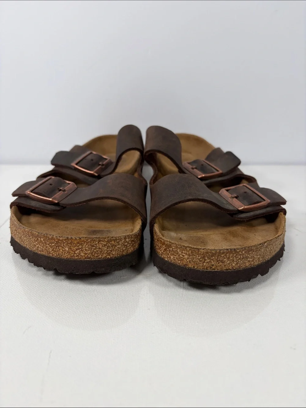 Birkenstock Arizona Sandals EU 46 US 13 Brown Leather Regular Wide Germany